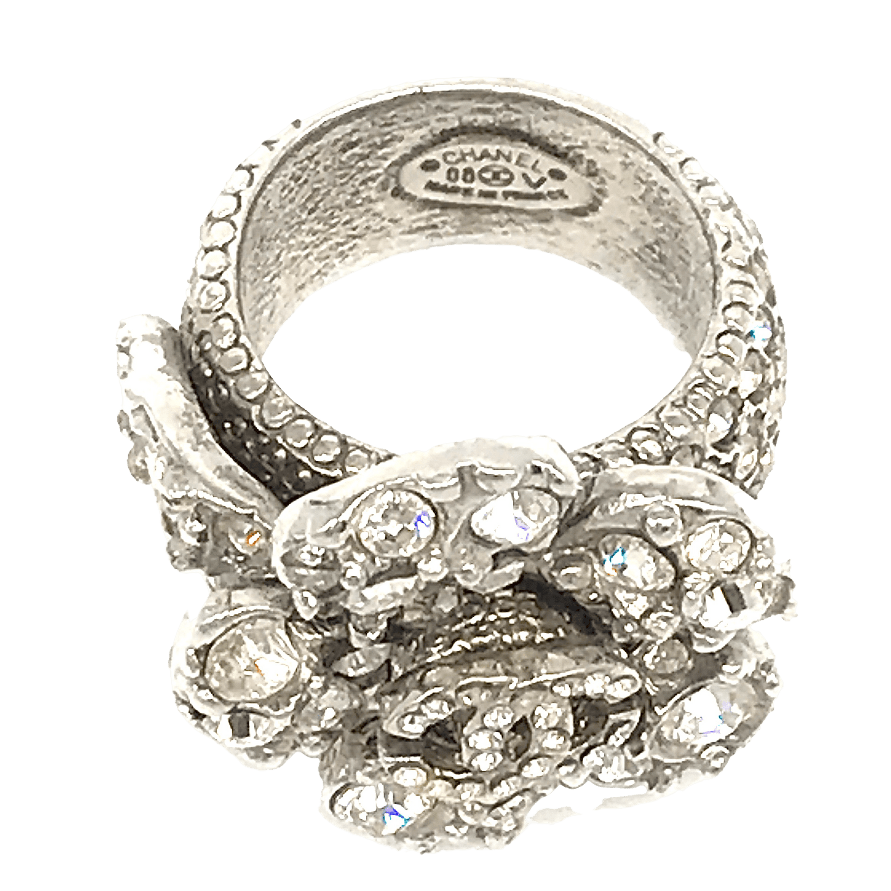 Chanel Cambon logo resin vintage ring c2000  Katheleys