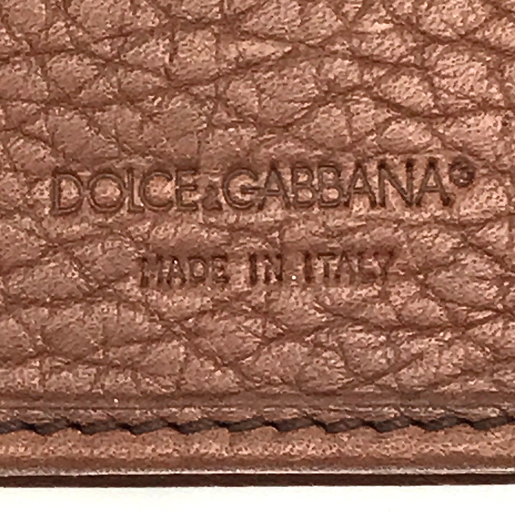 Black Dolce&Gabbana Horseshoe Leather Small Wallet – Designer Revival