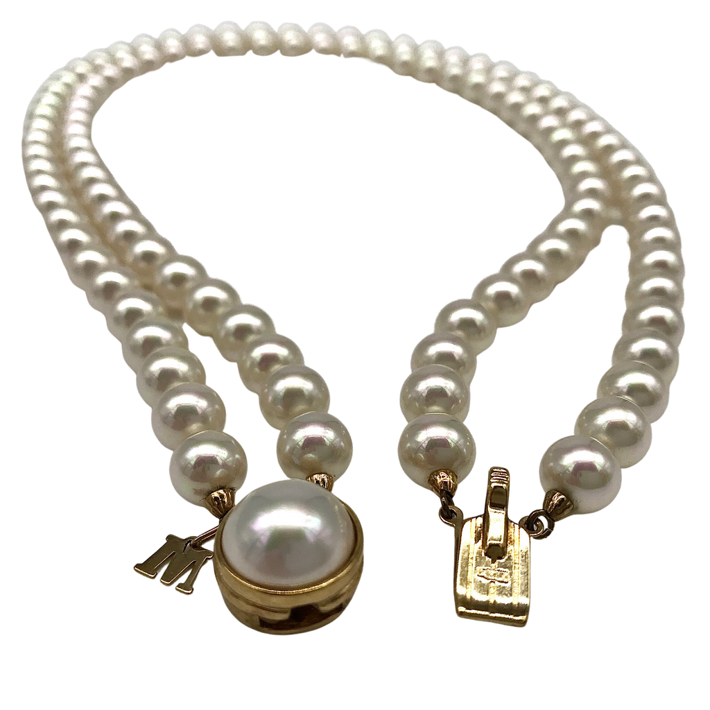 Vintage hotsell Majorca Pearl double strand necklace