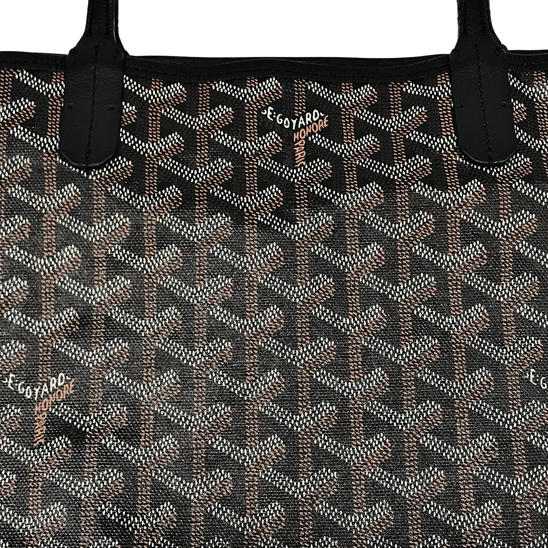 ★極美品 人気.可愛いGOYARD 黒い郵便袋です 男女兼用 新品未使用 ゴヤール GOYARD サイゴン ナノ ストラクチャード