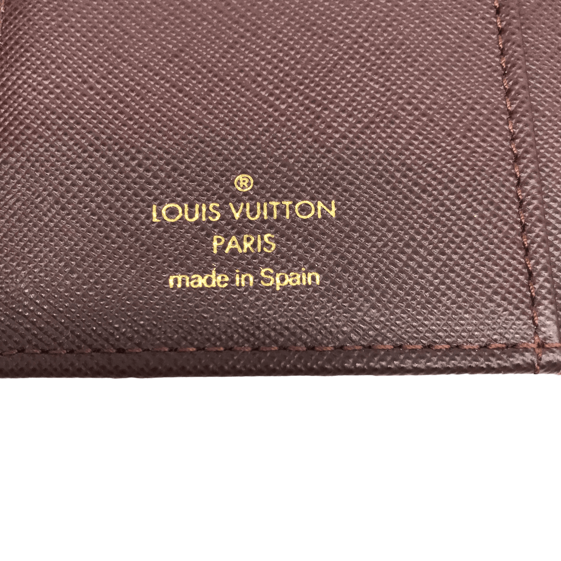 Louis Vuitton Classic Monogram Canvas 3 Ring Binder.  Luxury