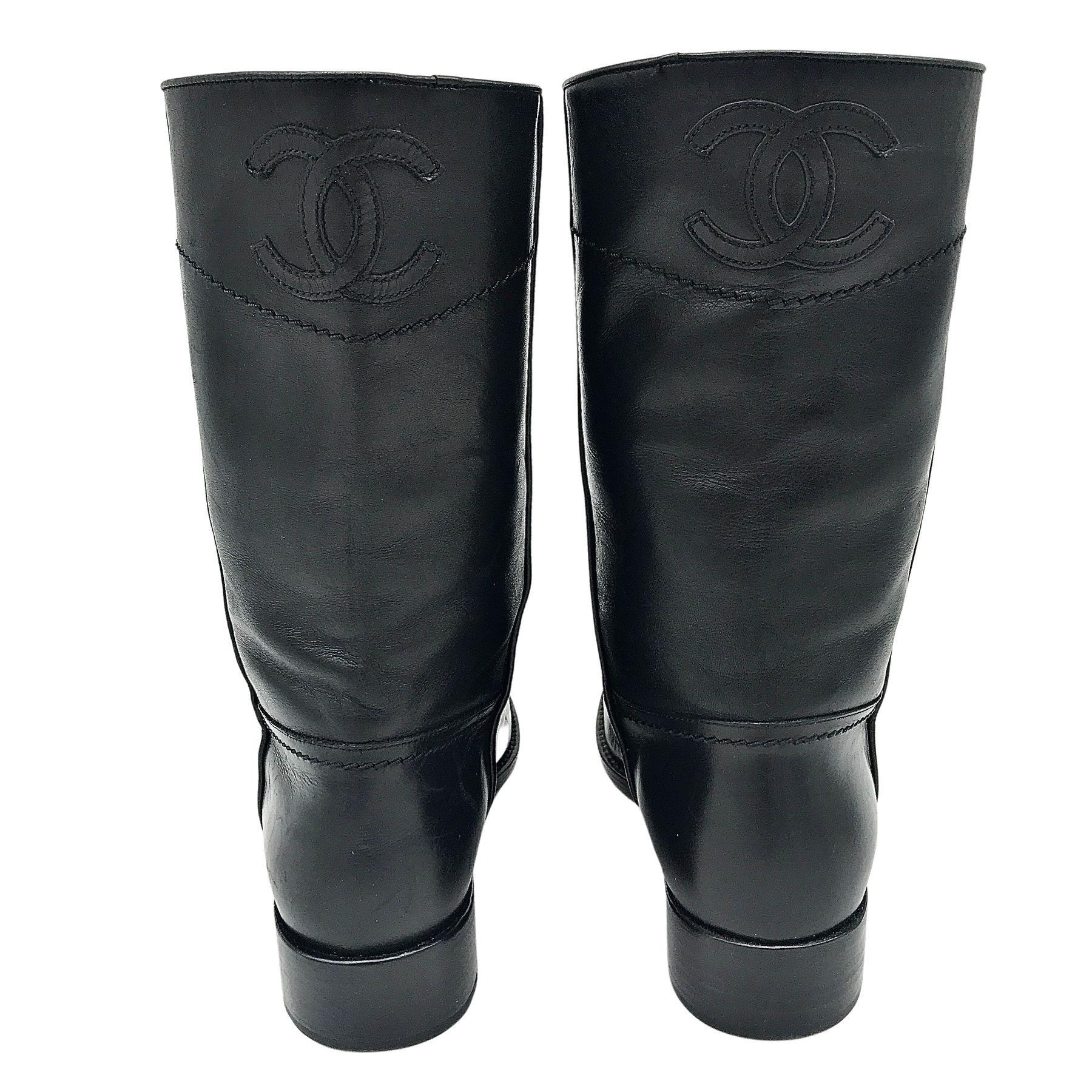 Vintage chanel boots hot sale