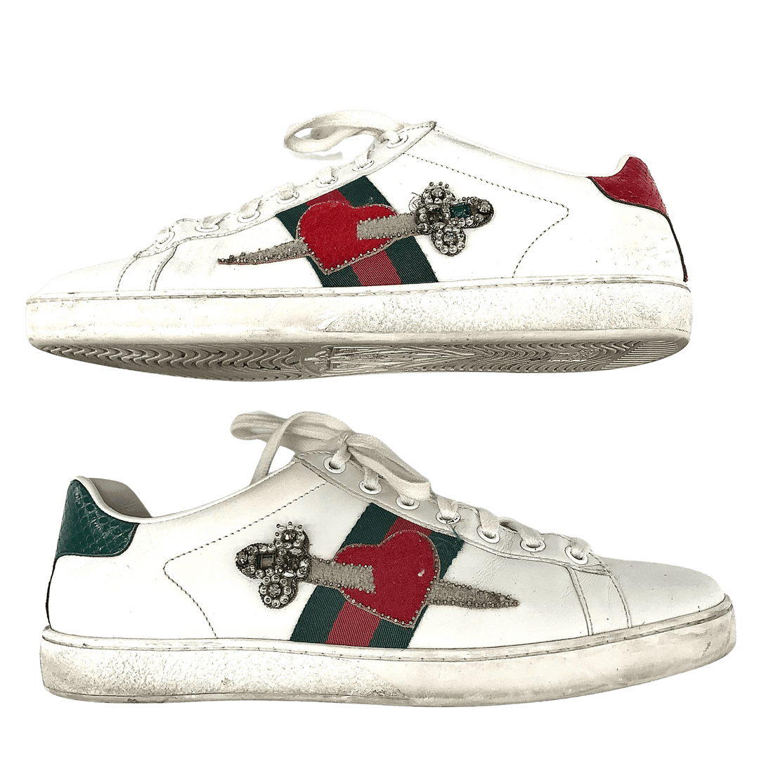 Gucci heart sneakers shop