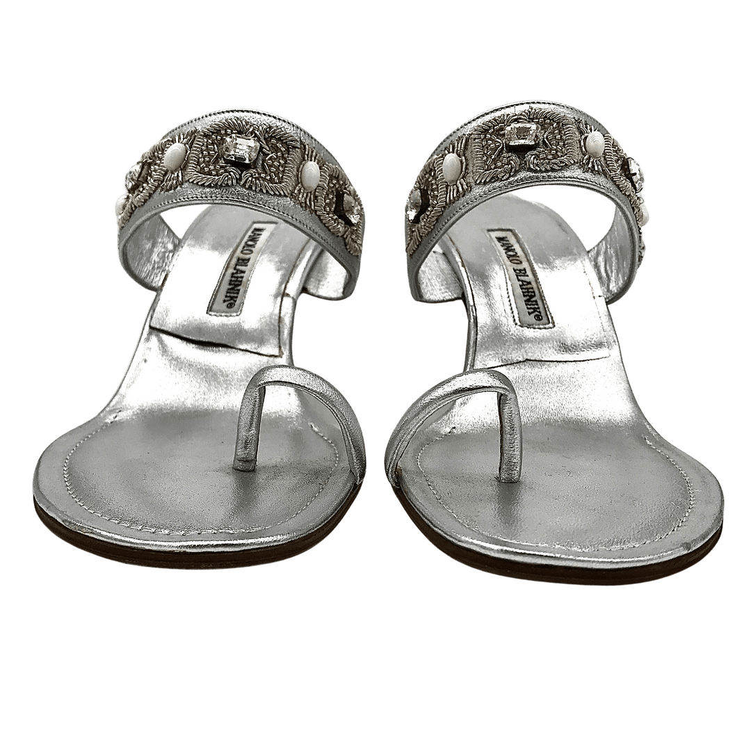 中古美品】 MANOLO BLAHNIK BAYLOW JEWEL Manolo Blahnik 中古美品】 MANOLO BLAHNIK BAYLOW JEWEL Manolo Blahnik